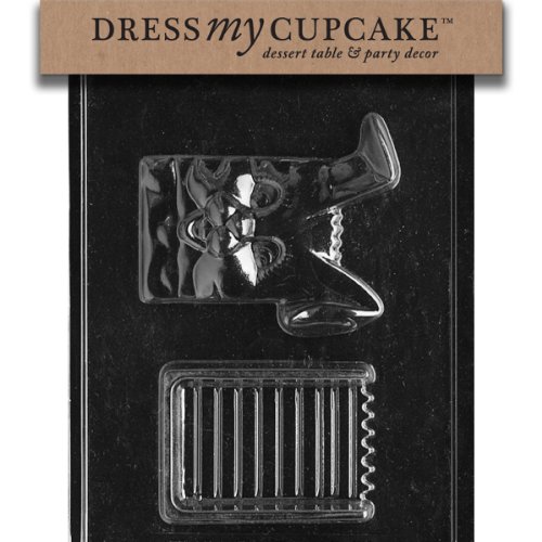 Dress My Cupcake DMCE458SET Chocolate Candy Mold, Rabbit Open Pour Box, Set of 6