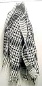 Arab Keffiyah Kafiyah Head Scarf Shemagh - Choice Of Colors White / Black