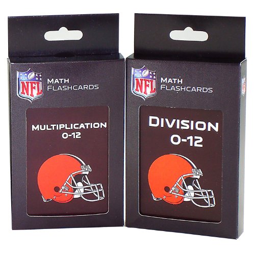NFL Cleveland Browns Multiplication and Division Flash Cards