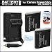 2 Pack of Replacement Batteries For Canon NB-6LH NB-6L 1200MAH Each + 110/220 Ac/Dc Rapid Travel Charger +LCD Screen Protectors For Canon Powershot SX500 IS, SX500IS, S95, SD4000 IS, ELPH 500 HS, SX260 HS, SX260HS, SX280 HS, SX280HS Digital Camera +More