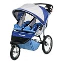 Schwinn Free Wheeler ST Double Jogging Stroller (Light Blue/Blue)