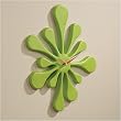 LumiSource Splat Wall Clock, Green