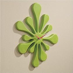 LumiSource Splat Wall Clock, Green