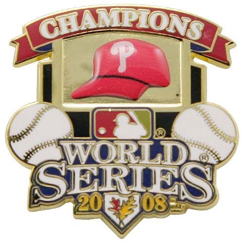 Buy Philadelphia Phillies 2008 World Series Champions Pin by Football Fanatics