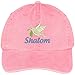 Trendy Apparel Shop Shalom Dove Embroidered Cotton Washed Baseball Cap - Pink