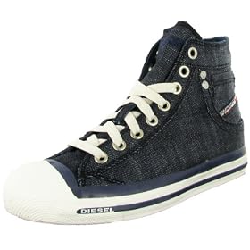 Buy DIESEL Jeans Magnete Exposure Ladies Hi-Top Lace-Up Retro Casual Canvas Athletic Shoes... by var goTwisterProductImageStrings = new Object();goTwisterProductImageStrings['prodImageNotAvailTextNoColor'] = 
