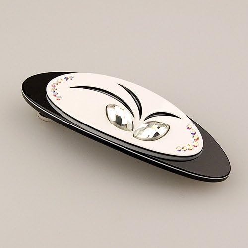 Orchis Noir - Cubitas Morisot Collection (Hand-set Swarovski Crystals, Barrette)