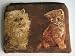 Kitten Gobelin Mini-Etui schokobraun BELLY MODEN