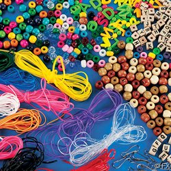 Best Price 2000+ Pc BEAD Kit/BEADING Supplies/WOOD/Plastic/ALPHABET/Pony BEADS/CORD/LACING/Kids CRAFT KIT/ART SUPPLIES