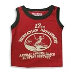 Gold Rush Outfitters - Boys Tank Top, Red, Black