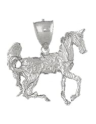 Clevereves 14K White Gold Pendant 3-D Horse 17.5 - Gram(s)