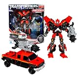 Hasbro Year 2011 Transformers Movie Series 3 "Dark of the Moon" Voyager Class 7 Inch Tall Robot Action Figure with MechTech Weapons System - Autobot CANNON FORCE IRONHIDE with Booster that Converts to Spinning Particle Cannon (Vehicle Mode: GMC Topkick Pick-Up Truck)IMAGE