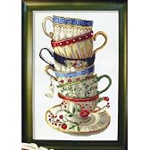 クロスステッチ刺繍キットＡ　ｓｅｔｏ　of　ｃｏｆｆｅｅ　ｃｕｐｓ-100108