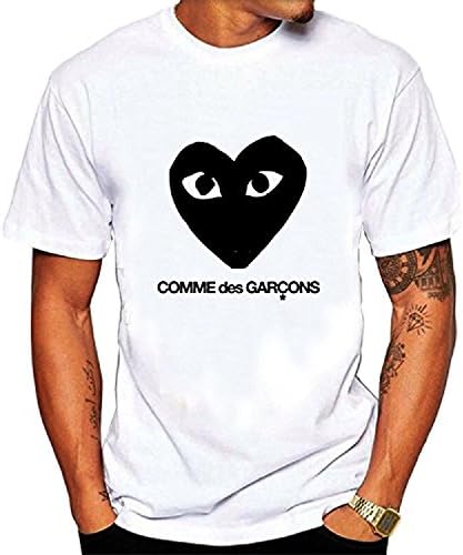 TTEOGPE Men39;s CDG Black Tee shirt Black Medium