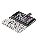 Fosmon CADDY-LEOPARD Leather Wallet Flip Cover Case for Apple iPhone 6 Plus (5.5