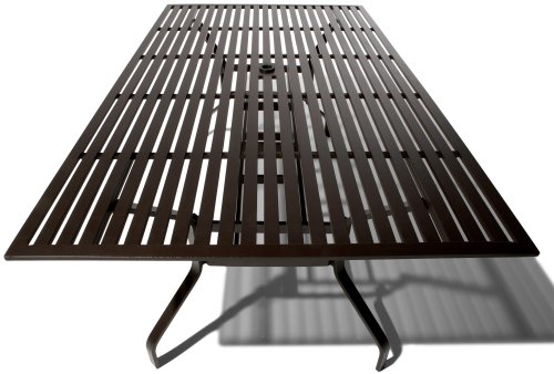 Strathwood Falkner Dining Table with Umbrella Hole, 72 Inches