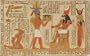Ptolemaic Relief: Ptolemy V Offering to Horus, Color