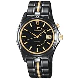 Seiko Mens Kinetic Black Ion Watch #SKH677 by Seiko