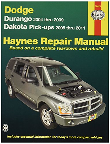 HAYNES Dodge Durango (04-09) & Dakota Pick-Ups (05-11) Technical Repair Manual