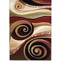 Swirls Modern Art Rug Collection - Black