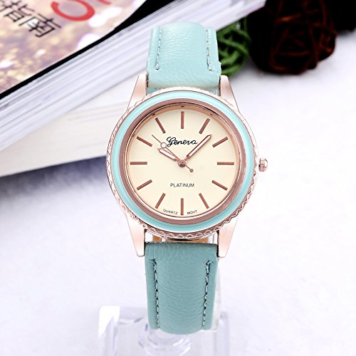 GENEVA Womens Luxurious Watch - Faddish Hot Casual Trendy Tidy Dial Quartz Girls Beautiful Wristwatch