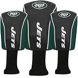 New York Jets Black Three-Pack Golf Club Headcovers
