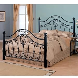 Queen Size Metal Bed Headboard and Footboard in Black Finish Queen Size Metal Bed Headboard and Footboard in Black Finish