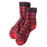 WoolrichWomen'sDouble-LayerAloeVeraSocks,RUBY/BLACK(Red)