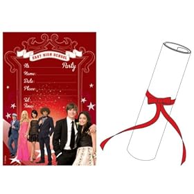Invitations High School Musical (pack de 6)
