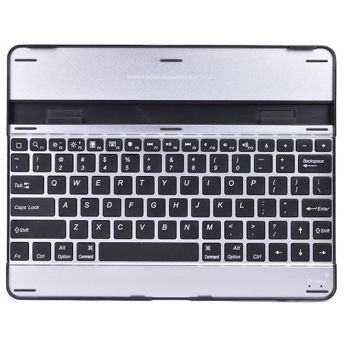 Intuitive Mind Pro Keys Super Ultra-Thin Lightweight Wireless Mobile Bluetooth v3.0 Keyboard Stand Cover Flat Case iPad 2 iPad 3 iPad 4 iPad 2/3/4 - High Quality Aluminum/Black (Black)