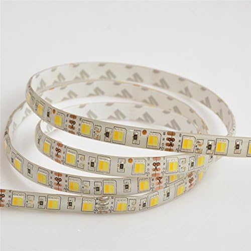 isharestrip 5m 5050SMD LED strip color temperature adjustable double color CW + WW 60LED/m led strip IP65 Waterproof