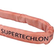 Mazzella Supertechlon Polyester Round Sling, Endless, Vertical Load Capacity