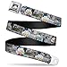 Scrooge McDuck Face C/U Black Seatbelt Belt - Scrooge McDuck Poses/Comic Strip Scenes Webbing X-LARGE
