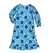 Finding Dory Nemo Girls Flannel Granny Gown Nightgown Pajamas (8, Jellyfish Blue)