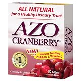 AZO Cranberry Urinary Tract Health with Immune Boosting Probiotic & Vitamin C, 50 tablets