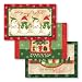 Hoffmaster 326335 901-MP43 Multipack Printed Design Placemat, 14" Length x 9-3/4" Width, Holiday Wishes (Case of 1000)