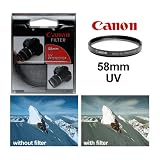Canon 58mm Ultra Violet (UV) Haze Protector Glass Filter