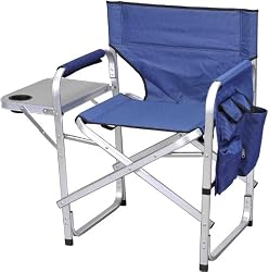 Ming's Mark SL1204-BLUE Blue Full Back Folding Director's Chair