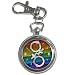 Key Chain Watch of Gay Pride Rainbow Diamond Female Symbols Flag (Gay, Lesbian, Bi, B...