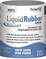 Liquid Rubber White Liquid EPDM Roof Coating 5 Gallon