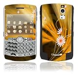 Flame Flowers Design Decal Skin Sticker for BlackBerry Curve 8350i Cell Phone