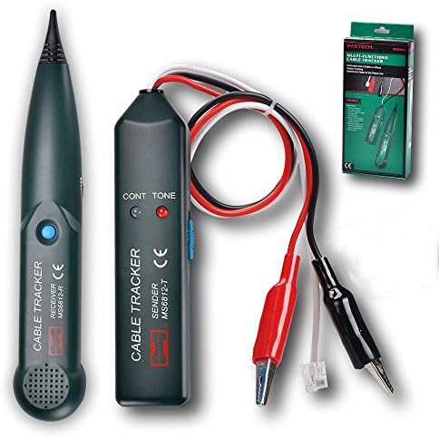 TimeOwner MS6812 Network Cable Tester Tracker Tool Kit for RJ45 RJ11 Telephone Lan Wire Finder Checker