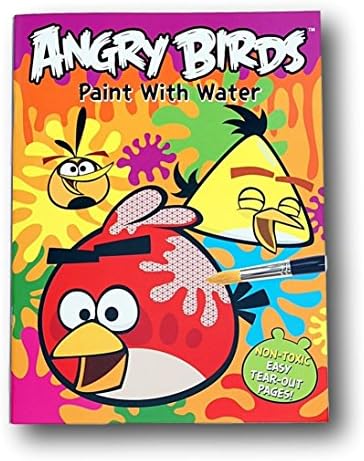 Angry Birds Paint With Water Book - 8'' x 10.5''