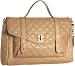 DKNY Quilted Leather Turn-Lock Satchel