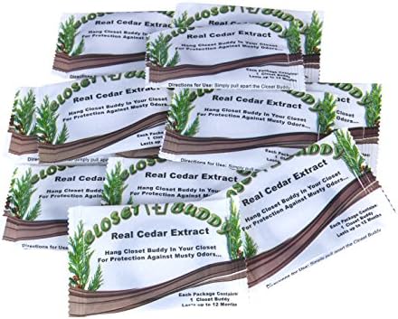 Cedar Closet Buddy (10-Pack) Hanging Closet, Wardrobe Freshener
