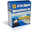 15 Biggest Questions In Online Marketing Answered - 74 Solid Pages Of Pure Q&A About Your Online Business! Mission-Surf ~ Unknown