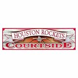 NBA Houston Rockets 9-by-30 Wood Sign