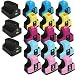 HI-VISION HI-YIELDS ® Compatible Ink Cartridge Replacement for HP 02 (3 Black, 3 Cyan, 3 Yellow, 3 Magenta, 3 Light Cyan, 3 Light Magenta, 18-Pack)