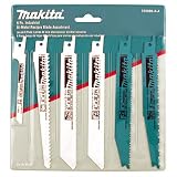 Makita 6-Piece Industrial Range Recipro Saw Blade Pack 723086-A-A