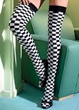  : Checkerboard Thigh High